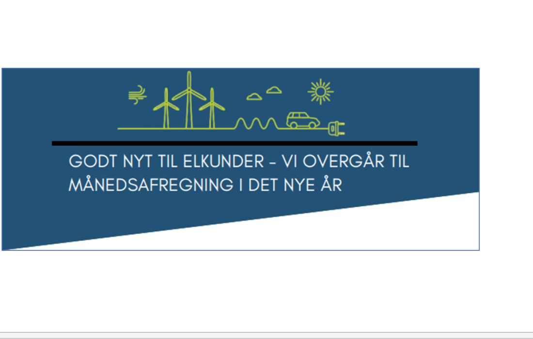 Fra 1. januar overgår Struer Energi Handels elkunder til månedsafregning